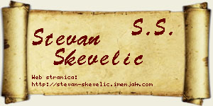 Stevan Skevelić vizit kartica